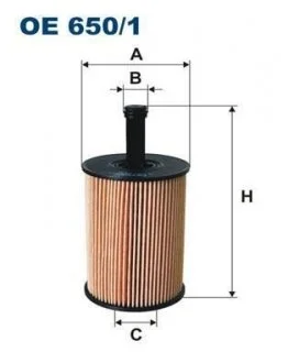 Масляный фильтр FILTRON OE650/1