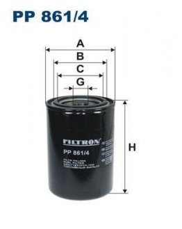 Фильтр топливный FILTRON PP8614 (фото 1)