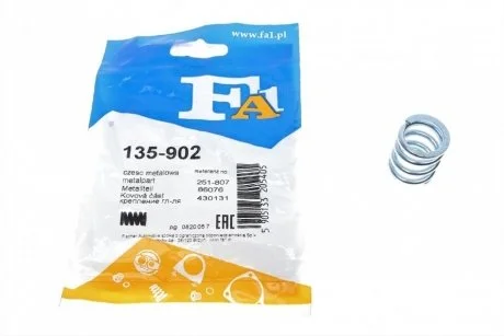 Пружина труби Fischer Automotive One (FA1) 135-902