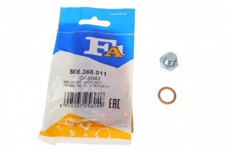 Корок масляного піддону BMW 3 01-11 / Land Rover Range Rover III 02-05 Fischer Automotive One (FA1) 866.366.011 (фото 1)