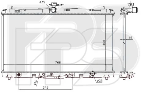 Радіатор охолодження FPS FP70A101