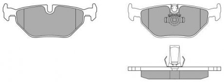 Колодки тормозные задние FBP-0733-01 FREMAX FBP073301