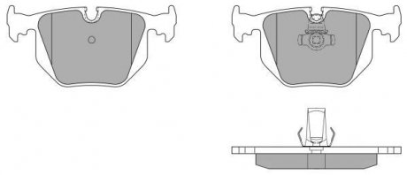 Колодки тормозные задние FBP-1334 FREMAX FBP1334 (фото 1)