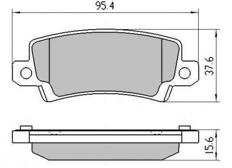 Колодки тормозные задние FBP-1364 FREMAX FBP1364 (фото 1)