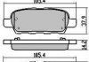 Колодки гальмівні задні Fremax FBP-1545 FBP1545