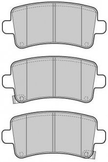 Колодки тормозные задние FBP-1662 FREMAX FBP1662 (фото 1)