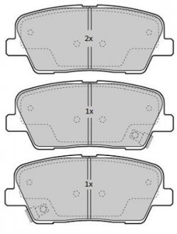 Колодки тормозные задние FBP-1838 FREMAX FBP1838 (фото 1)