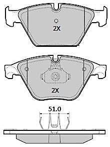 Колодки тормозные передние FBP-1858 FREMAX FBP1858 (фото 1)