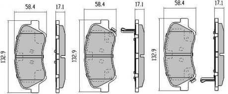 Колодки тормозные передние FBP-5810 FREMAX FBP5810 (фото 1)