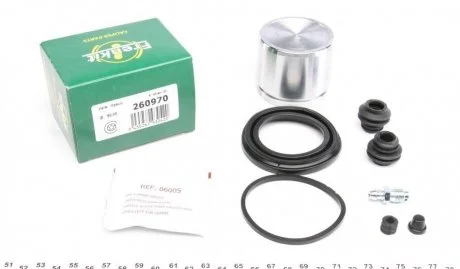 Ремкомплект гальмівного супорта i30 2008-2012 i40 2012-2019 Tucson 2012-2015 FRENKIT 260970 (фото 1)