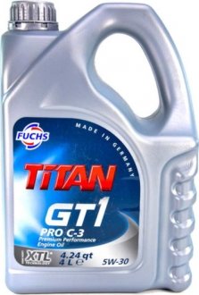 Масло моторное Titan Gt1 Pro C3 5W-30 (4 л) FUCHS 601228346 (фото 1)