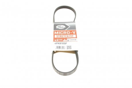 Поліклінові ремені Micro-V StretchFit (Пр-во) Gates 4PK810SF