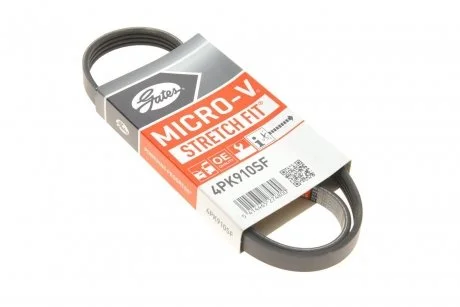Поликлинные ремни Micro-V StretchFit (Выр-во) Gates 4PK910SF