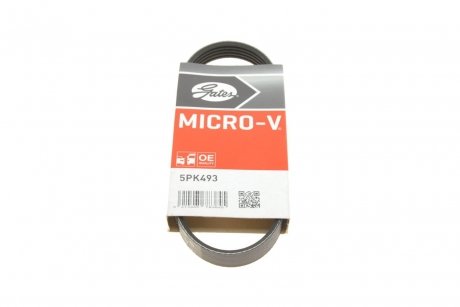 Поліклінові ремені Micro-V Gates 5PK493 (фото 1)