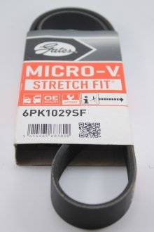Поликлиновые ремни Micro-V StretchFit (Пр-во) Gates 6PK1029SF