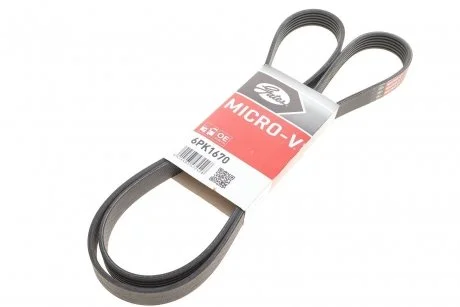 Ремінь полікліновий Gates 6PK1670