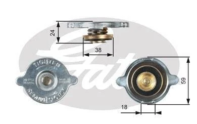 Пробка радиатора Gates RC125