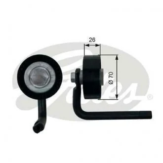 Фото 1 - натяжной ролик, поликлиновой ремень Gates T39202 Натяжной ролик, поликлиновой ремень Gates T39202 (фото 1)