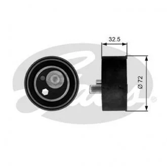 (7786-21131) Натяжний ролик ременя ГРМ POWERGRIP TENSIONER AUDI A4/A6/A8 2.4, 2.7, 2.8 97- (натяж. ГРМ) [EVR55490] Gates T41082