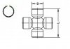 Крестовина кардана MB 410D (26x69.8) GKN (Lobro) U741 (фото 1)