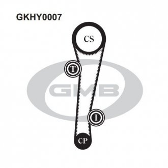 Комплект ременя ГРМ GMB GKHY0007 (фото 1)