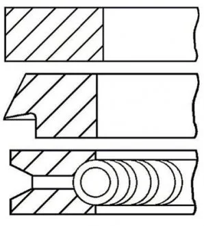Кольца поршневые 80.6 STD 1.2-1.6-2.5 Ford Mondeo,Focus 1.8 ZETEC 98- (1 цил.) GOETZE 08-107300-00