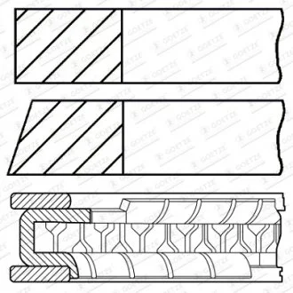 PIERМCIENIE TгOK 77/1.2-1.5-2.5 0.5 SEAT CORDOBA IBIZA III IV TOLEDO IV/SKODA FABIA I II RAPID ROOMSTER/VW FOX 1,2 01- GOETZE 08-447807-00