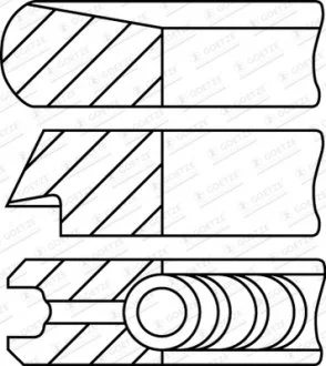 PIERМCIENIE TгOK 73.5/2-1.95-2 STD FORD B-MAX FIESTA VI TOURNEO COURIER B460 TRANSIT COURIER B460 1,5TDCI 12- GOETZE 08-452400-00