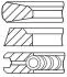 Кольца поршневые GOETZE 08-502600-00 (фото 1)