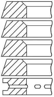 Кольца поршня STD (1,976 x 1,976 x 1,976 x 1,976 x 3,967); O GOETZE 08-522200-00