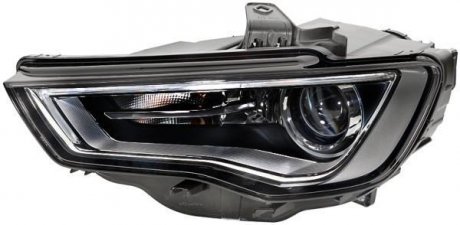 VW Фара основная Bi-Xenon (черная) с мотором,без ламп,без предвк.прибора D3S PSY24W прав.Audi A3 12- HELLA 1EL 010 740-321