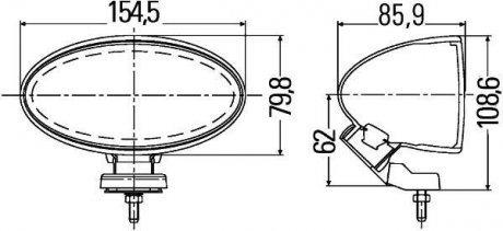 Противотуманная фара Comet 100 HELLA 1NA 007 891-831