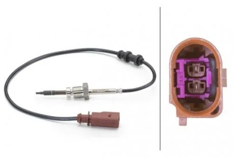 CZUJNIK, TEMPERATURY SPALIN VW HELLA 6PT 014 494-061 (фото 1)