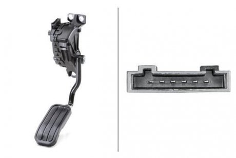 CZUJNIK POгOпENIA PEDAгU GAZU SEAT ALHAMBRA, VW SHARAN 1.9D/2.0D 95-10 HELLA 6PV 007 770-721