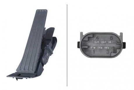 Датчик, положення педалі акселератора HELLA 6PV 010 946-281