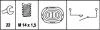 Датчик заднего хода Renault Clio/Laguna/Megane 90-/Volvo S/V40 96- HELLA 6ZF 008 621-071 (фото 2)