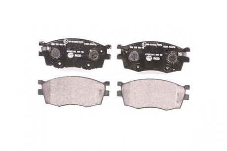 Тормозные колодки перед Hyundai Accent/Kia Rio 05- (mando) HELLA 8DB355006-951