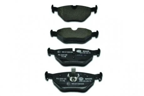 Гальмівні колодки зад. BMW 3 (E46)/SAAB 9-5/ROVER 75 96-09 (ATE) HELLA 8DB355008-761