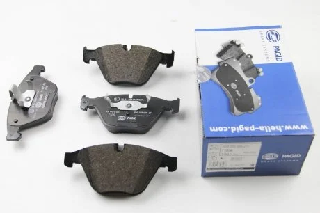 Гальмівні колодки перед. BMW 5(E60)/7(E65) 02-10 (ATE) (155, HELLA 8DB 355 009-271