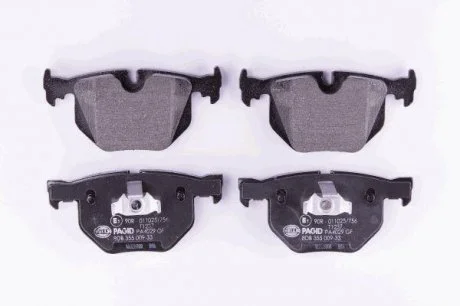 Тормозные колодки зад. BMW 3(E46)/7(E38)/X5(E53) 94-11 (ATE) (122x58,2x17,3) HELLA 8DB355009-331