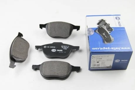 Гальмівні колодки дискові перед. Ford Focus II 04-/ Mazda Premacy 2.0 05- HELLA 8DB 355 011-191