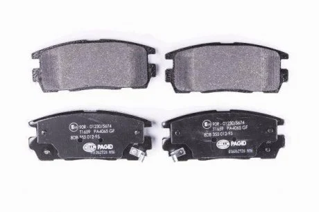 Тормозные колодки дисковые зад. Chevroler Captiva/Opel Antara 2.4, 3.2 V6 06- HELLA 8DB 355 012-951