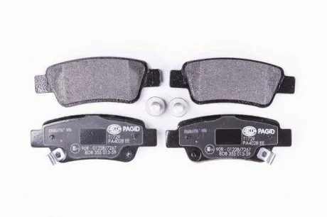 Гальмівні колодки дискові. Honda C-RV VIII 07- HELLA 8DB 355 013-591
