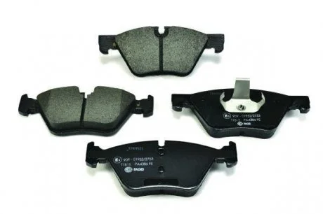 Гальмівні колодки перед. BMW 5 (F10, F11, F18) 2.0/3.0 10- HELLA 8DB 355 014-351