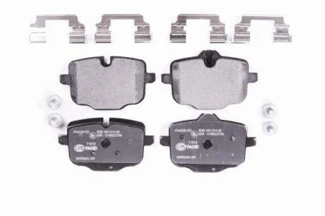 Тормозные колодки зад. BMW 535i/550i/535d 10- HELLA 8DB 355 014-361