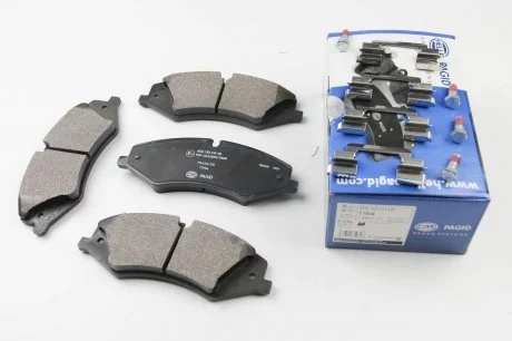 Тормозные колодки перед. Land Rover Discovery 09- (TRW) HELLA 8DB355015-081
