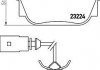 Тормозные колодки дисковые зад. (с датчиком) VAG T4 97- HELLA 8DB 355 018-591 (фото 2)