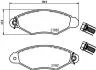Тормозные колодки дисковые перед. PSA 206/306/Xsara/Renault Kangoo 05.93- 8DB 355 019-311