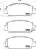 Тормозные колодки дисковые Honda Accord 2.4-3.5 15- HELLA 8DB 355 021-471 (фото 2)