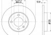 Гальмівний диск пер. Caddy/Golf/Passat 74-02 HELLA 8DD355100-131 (фото 1)
